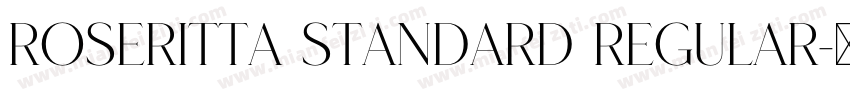 Roseritta Standard Regular字体转换